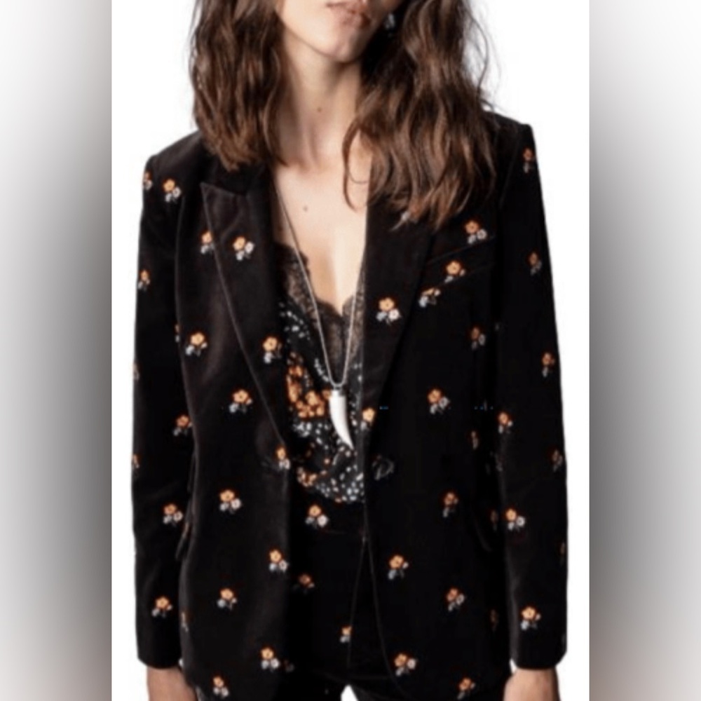 Zadig & Voltaire Venusa Velours Blazer Small/36